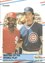 1988 Fleer Baseball Cards      628     Ozzie Smith/Ryne Sandberg